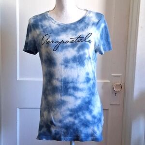 Blue Tie Dye Areopostal Tee Shirt